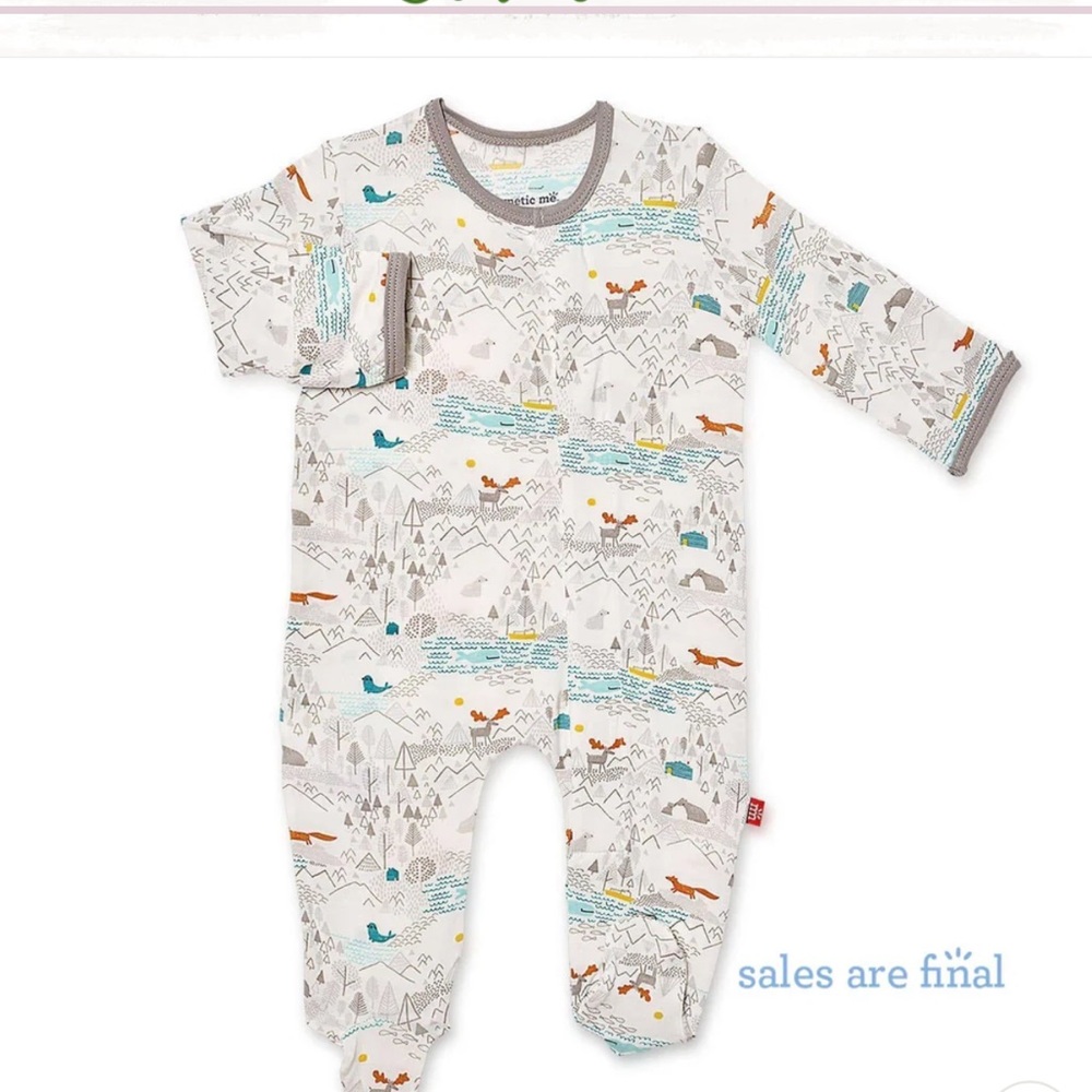Magnetic me // Big Sky modal footie + hat